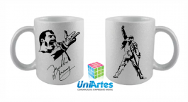 CANECA DE PORCELANA GLITTER