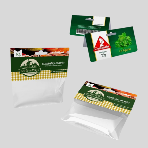 Solapa para Embalagem em Couché Brilho 250g 98x88mm 4x0 Verniz Total Brilho Frente Faca Padrão 